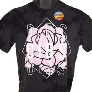 Dibs Rose T Shirt Mens Size Small Black Tie Dye Changes Color In The Sun